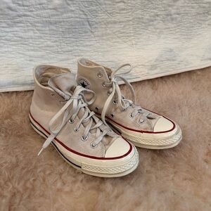 Cream color converse
